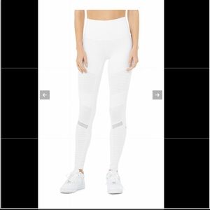 ALO Yoga High-Waist Moto Legging in White